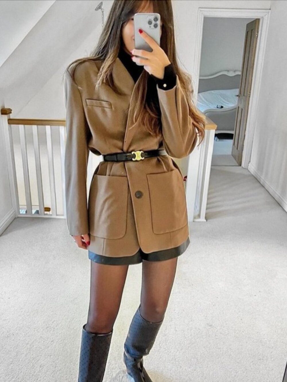 CELINE TRIOMPHE 25MM BELT